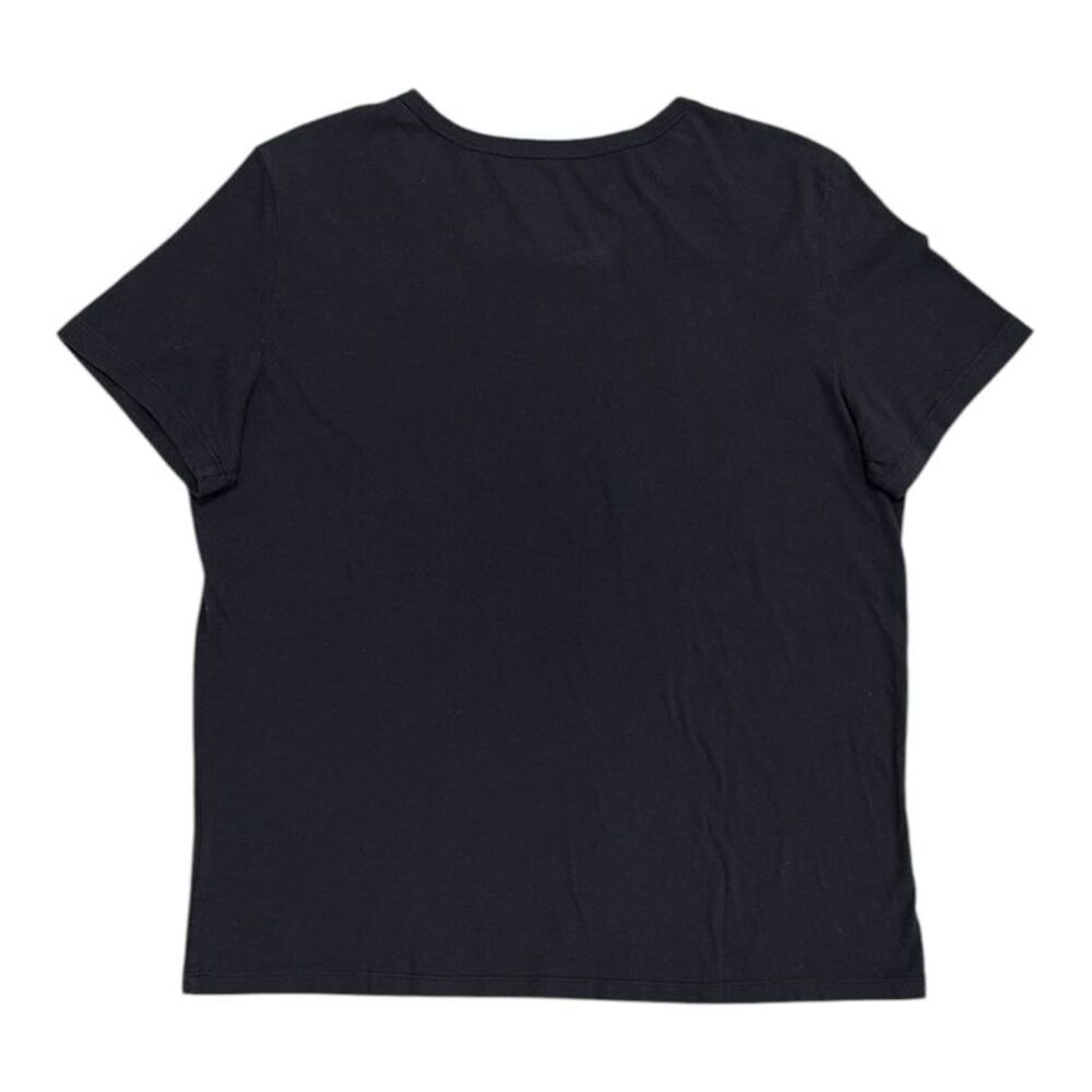 Gap Women's 100% Soft Jersey Cotton Short Sleeve Crewneck T-Shirt - Black - Picture 2 of 2